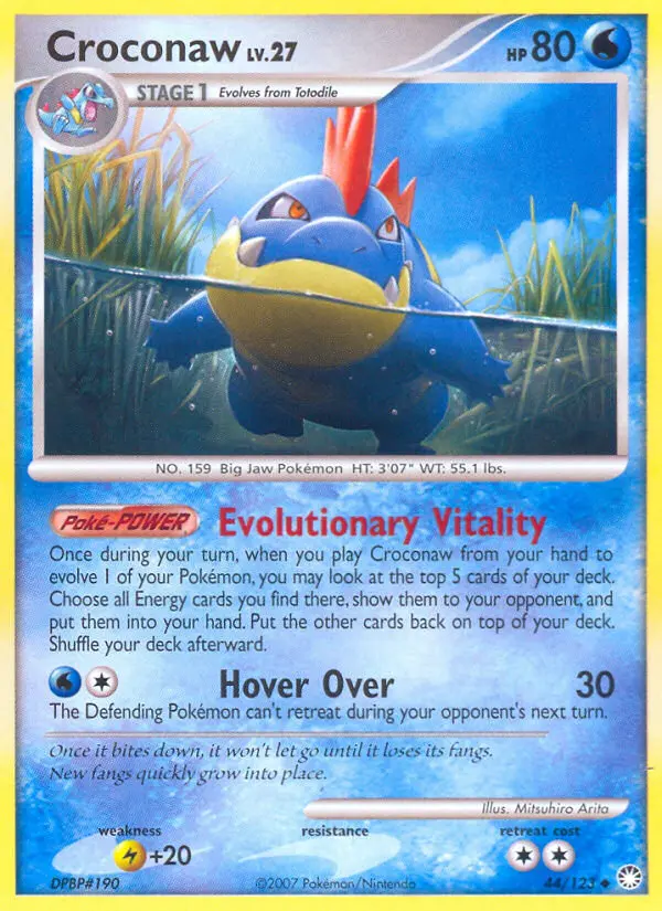 Croconaw — Mysterious Treasures card #44