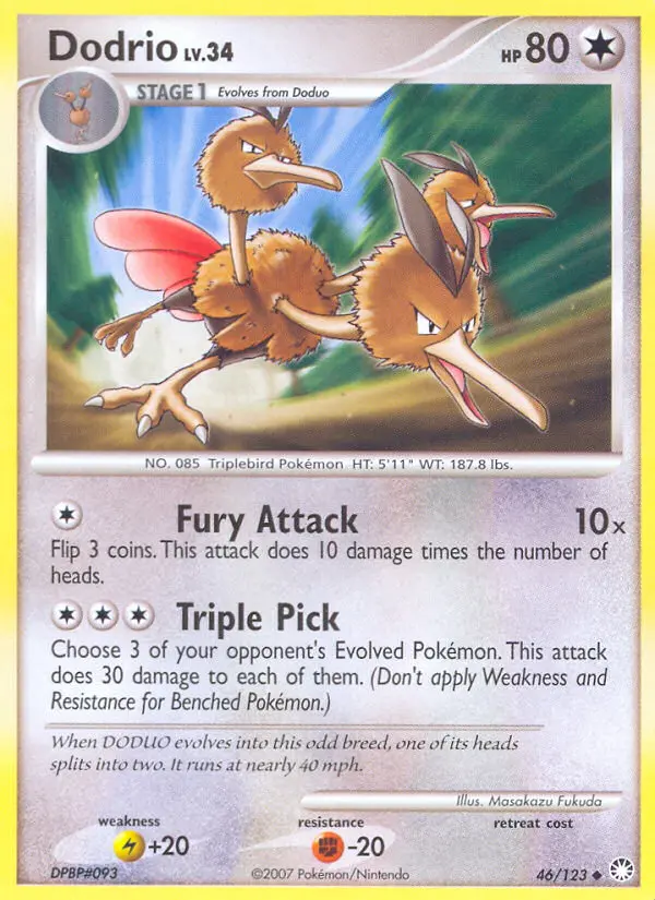 Dodrio — Mysterious Treasures card #46