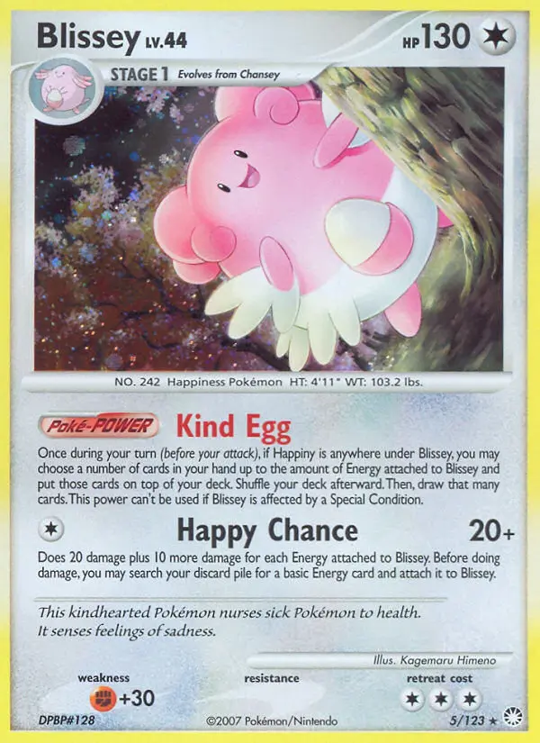 Blissey — Mysterious Treasures card #5
