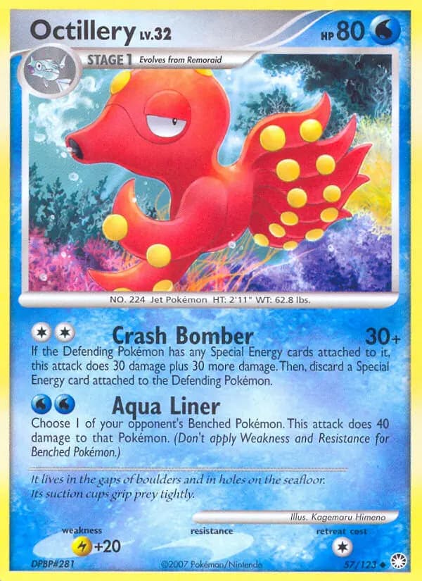 Octillery — Mysterious Treasures card #57