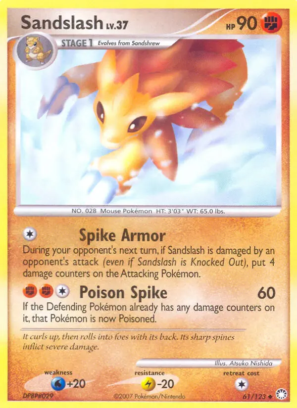 Sandslash — Mysterious Treasures card #61