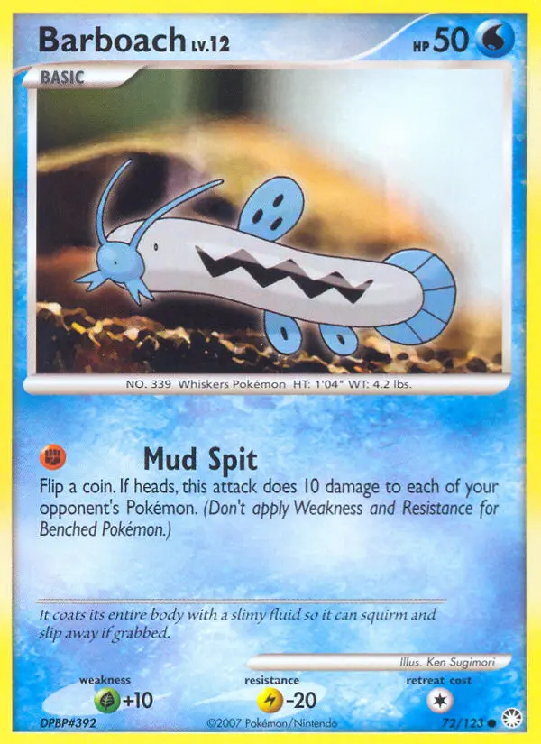 Barboach — Mysterious Treasures card #72