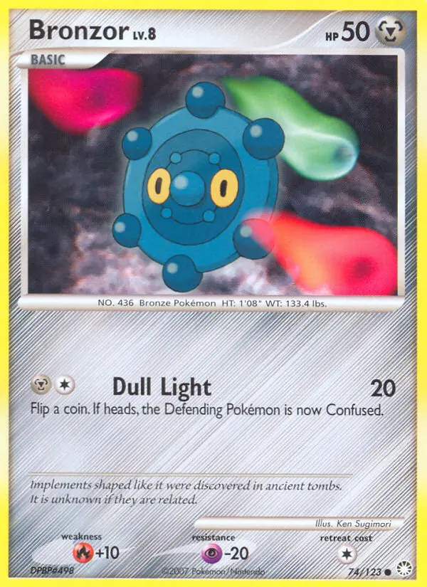 Bronzor — Mysterious Treasures card #74