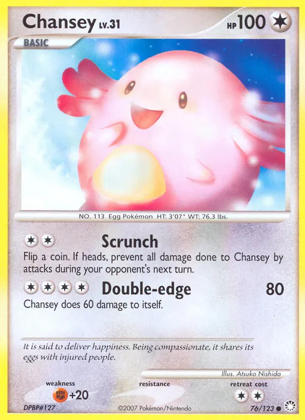 Chansey — Mysterious Treasures card #76