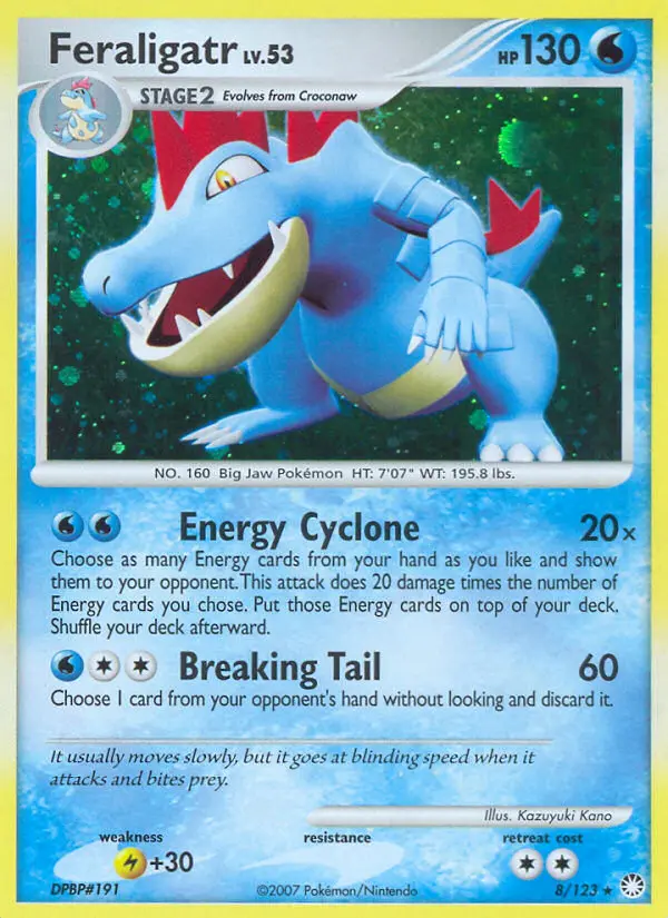 Feraligatr — Mysterious Treasures card #8