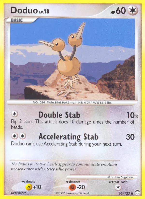 Doduo — Mysterious Treasures card #80