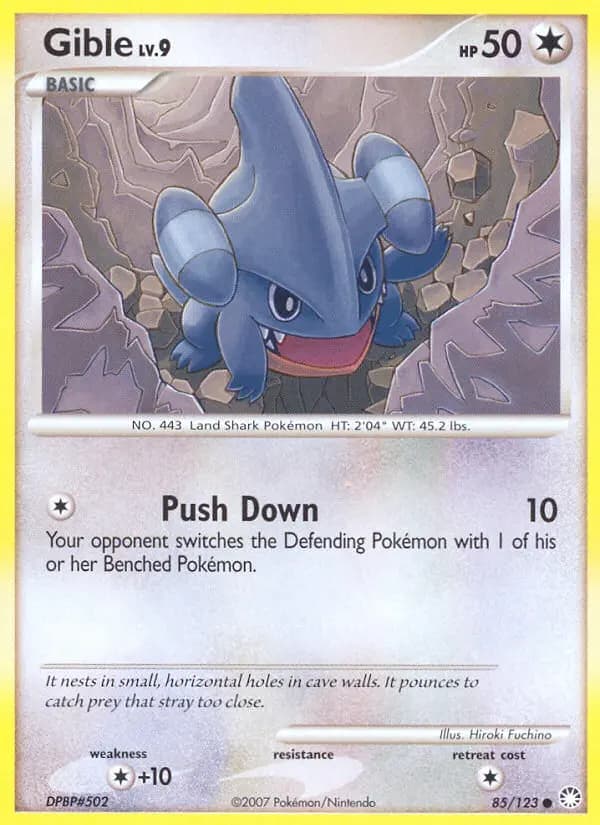 Gible — Mysterious Treasures card #85