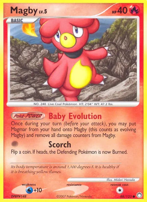 Magby — Mysterious Treasures card #88