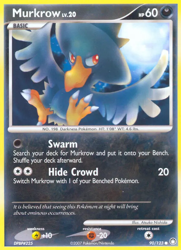 Murkrow — Mysterious Treasures card #90