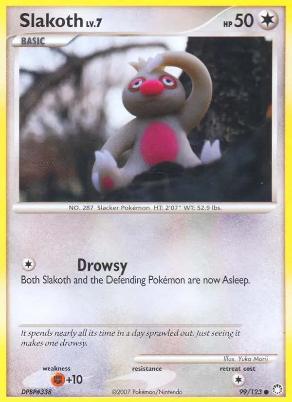 Slakoth — Mysterious Treasures card #99