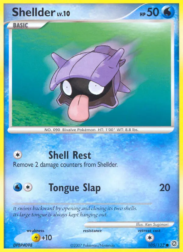 Shellder — Secret Wonders card #105