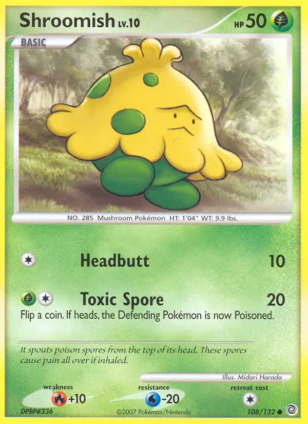 Shroomish — Secret Wonders card #108