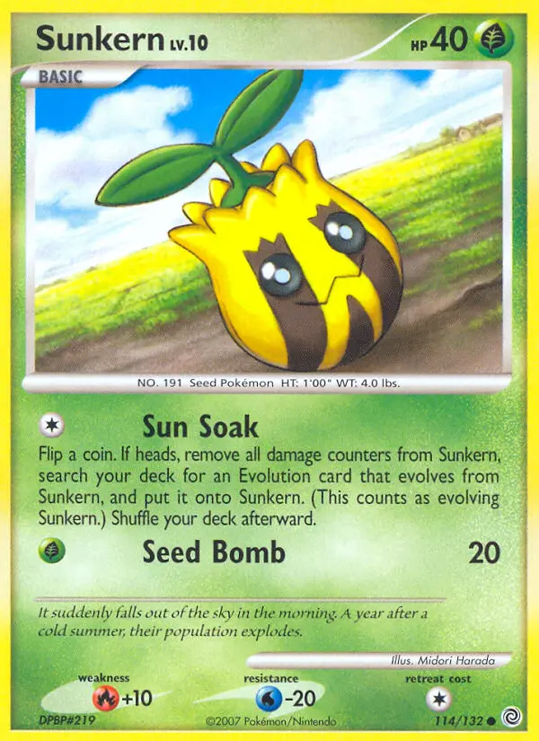 Sunkern — Secret Wonders card #114
