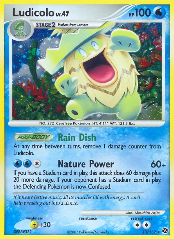 Ludicolo — Secret Wonders card #13