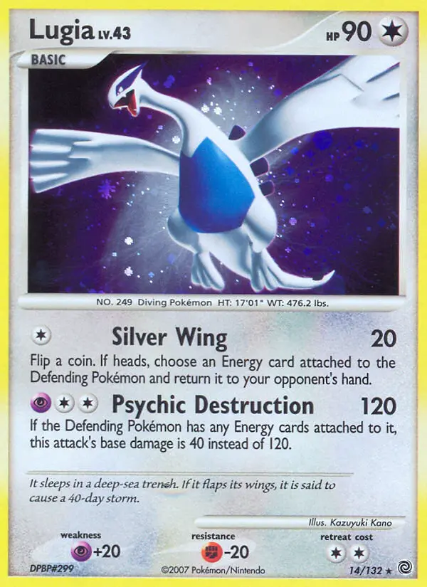 Lugia — Secret Wonders card #14