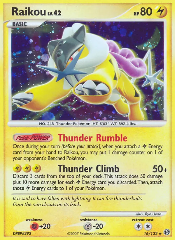 Raikou — Secret Wonders card #16
