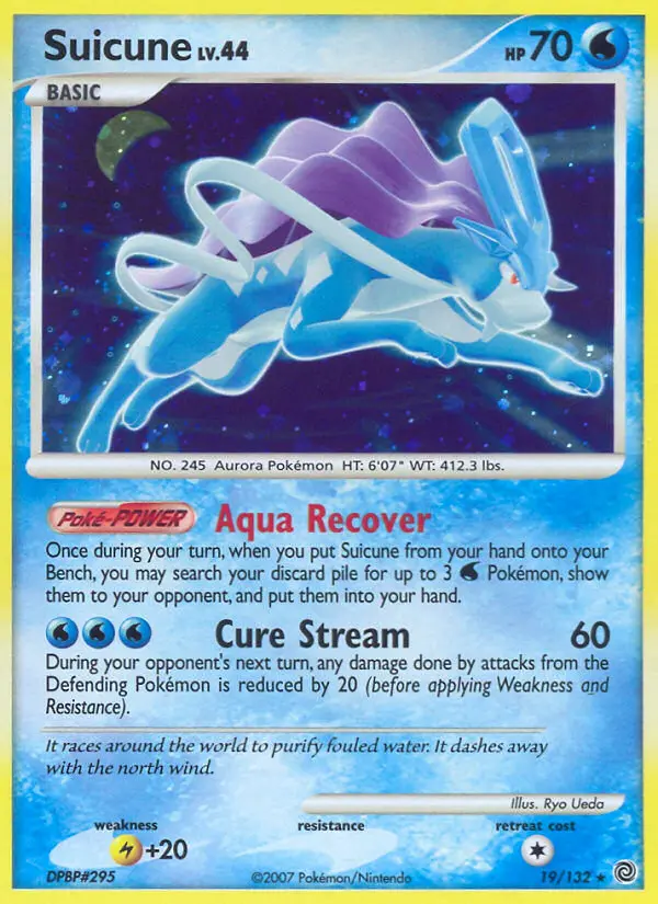 Suicune — Secret Wonders card #19