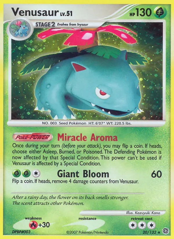 Venusaur — Secret Wonders card #20