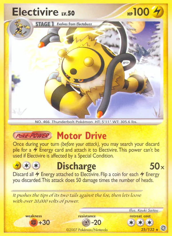 Electivire — Secret Wonders card #25