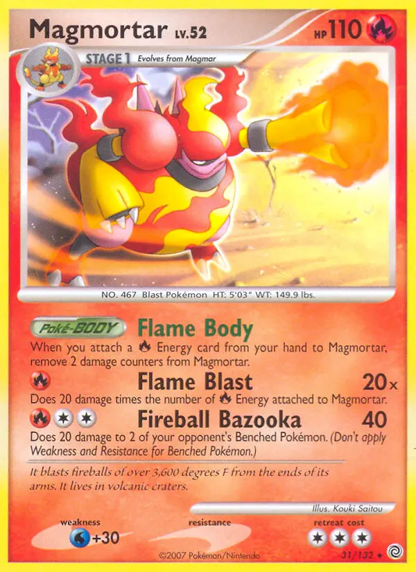 Magmortar — Secret Wonders card #31