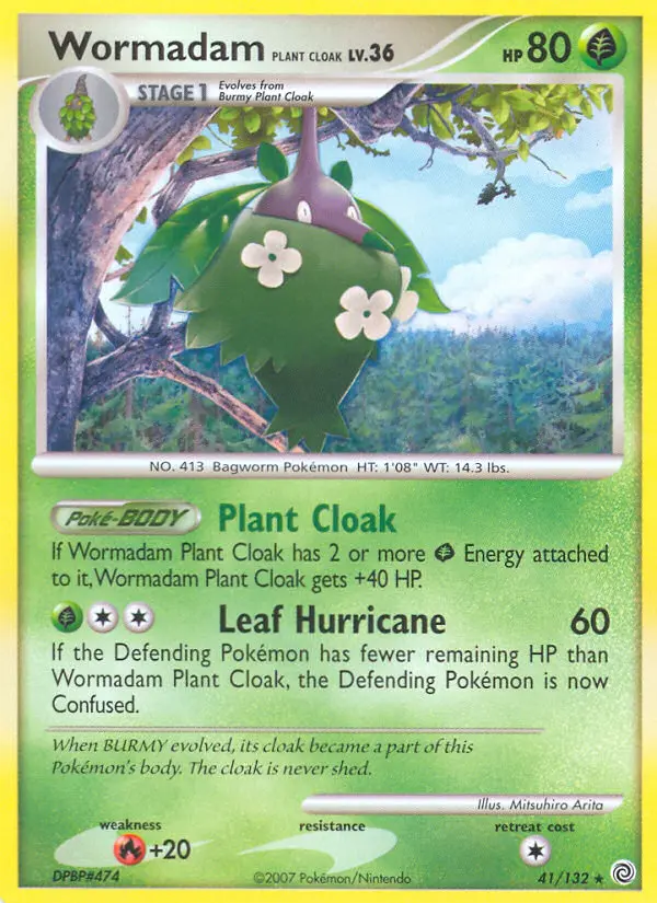 Wormadam Plant Cloak — Secret Wonders card #41