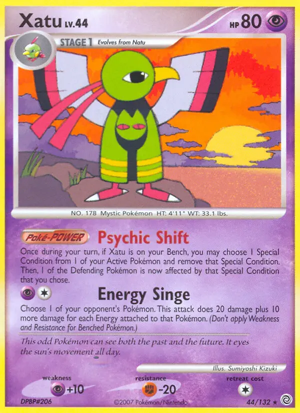 Xatu — Secret Wonders card #44