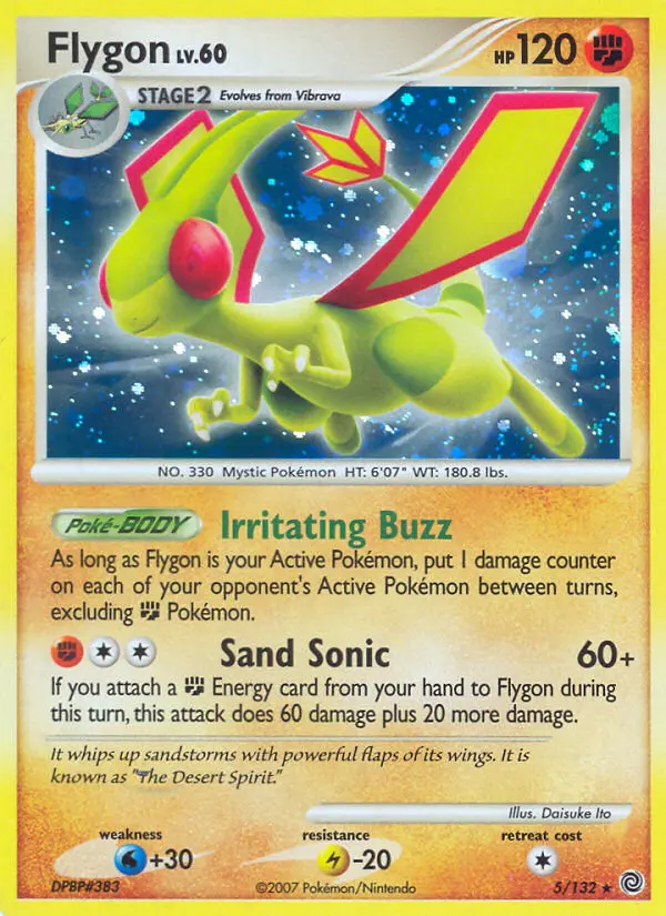 Flygon — Secret Wonders card #5