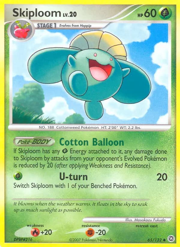 Skiploom — Secret Wonders card #65