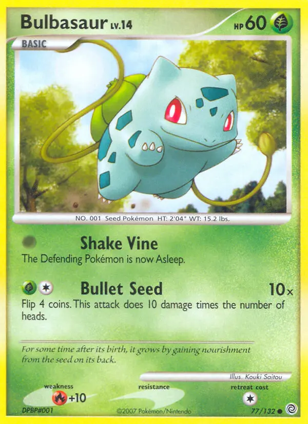 Bulbasaur — Secret Wonders card #77