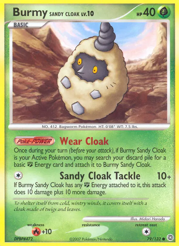Burmy Sandy Cloak — Secret Wonders card #79