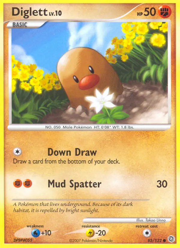 Diglett — Secret Wonders card #85