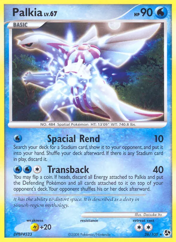 Palkia — Great Encounters card #26