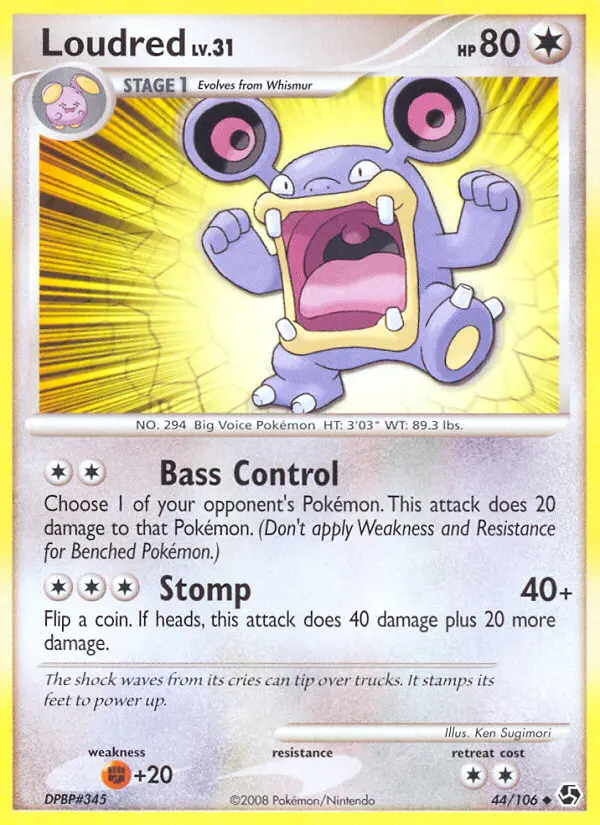 Loudred — Great Encounters card #44