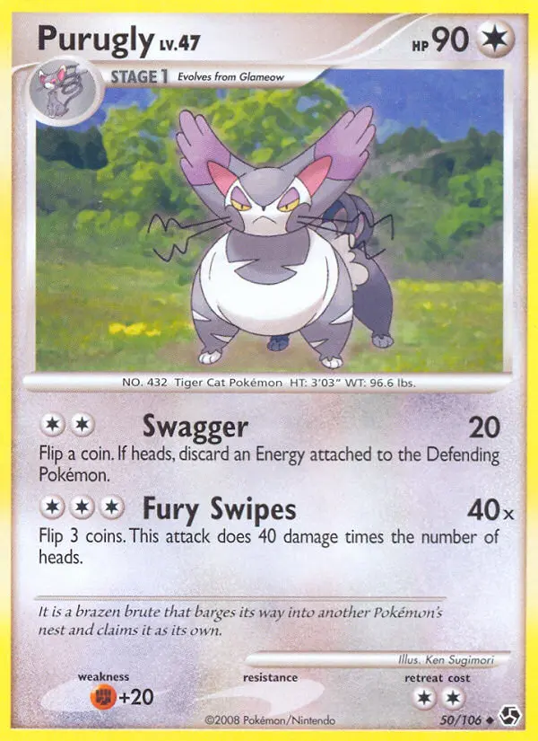 Purugly — Great Encounters card #50