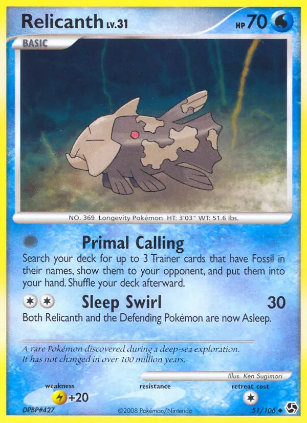 Relicanth — Great Encounters card #51