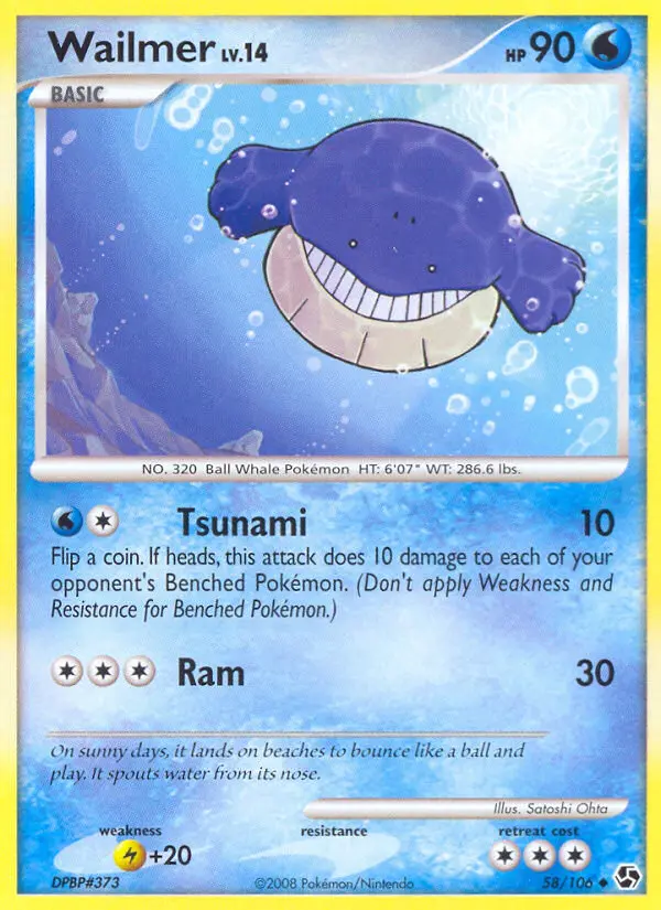 Wailmer — Great Encounters card #58