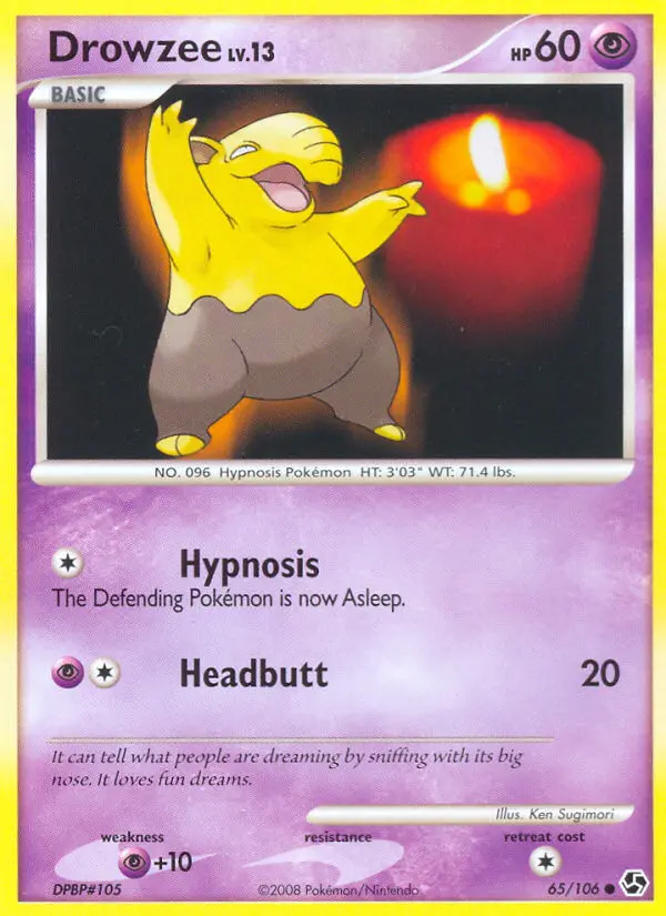Drowzee — Great Encounters card #65