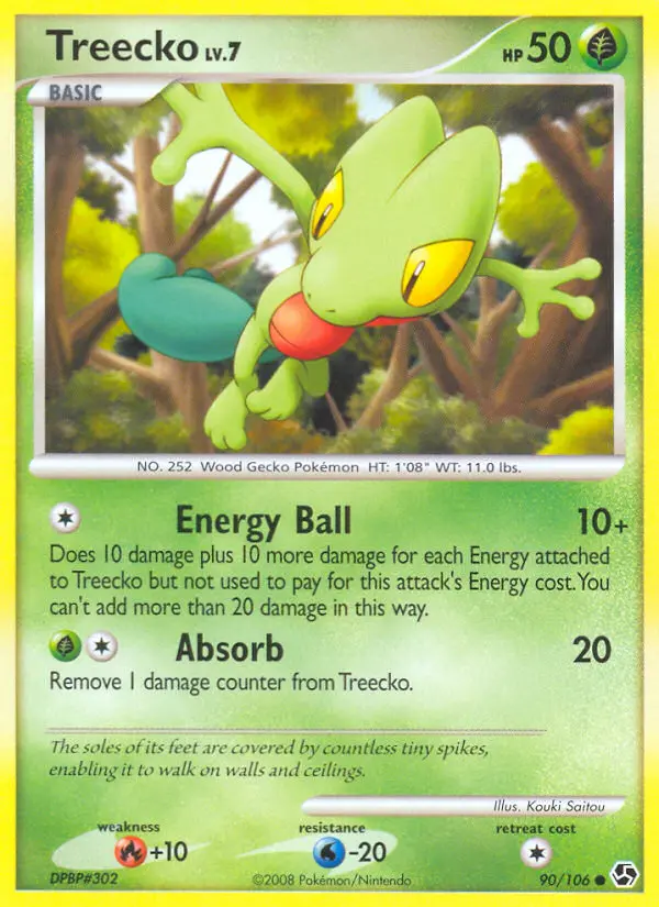 Treecko — Great Encounters card #90