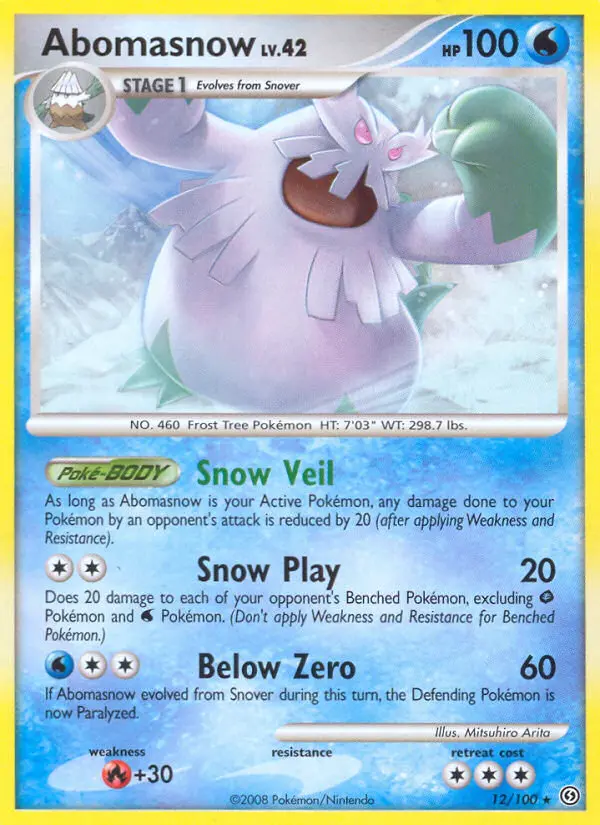 Abomasnow — Stormfront card #12