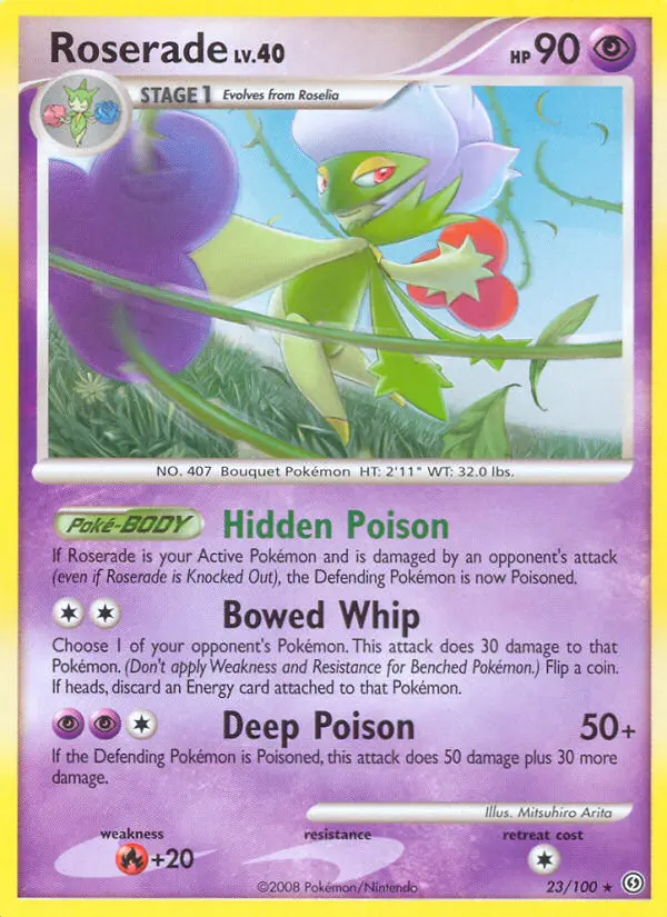 Roserade — Stormfront card #23