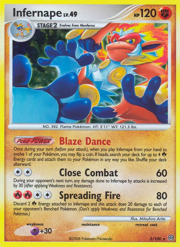 Infernape — Stormfront card #3