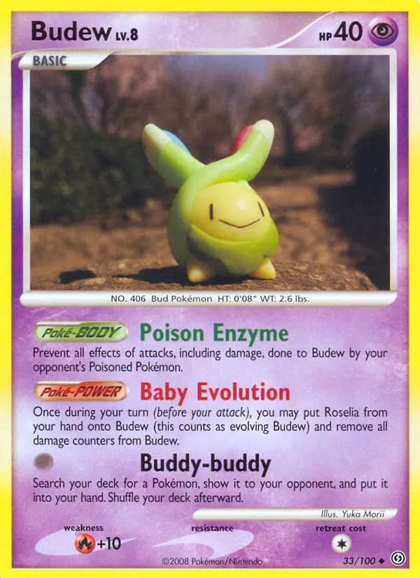Budew — Stormfront card #33