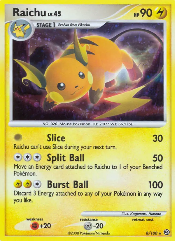 Raichu — Stormfront card #8