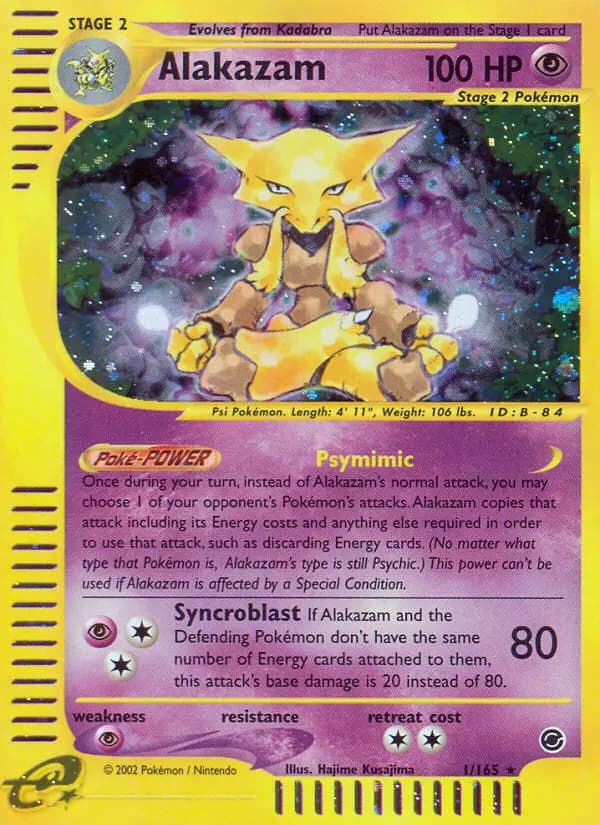 Alakazam — Expedition Base Set card #1