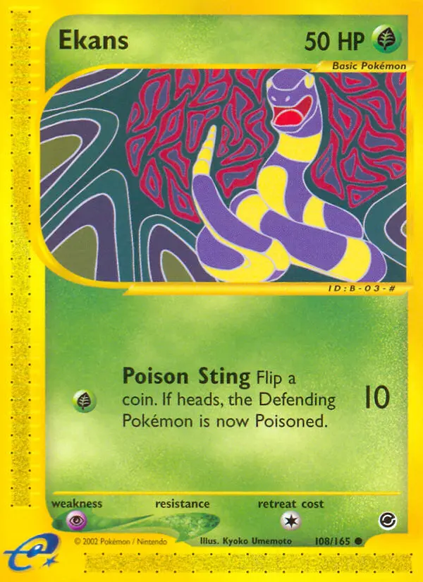 Ekans — Expedition Base Set card #108