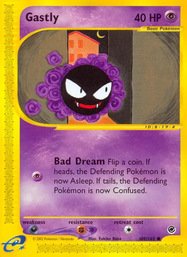 Gastly — Expedition Base Set card #109
