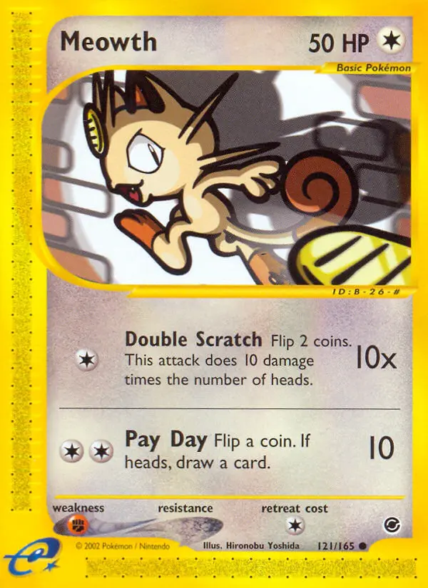 Meowth — Expedition Base Set card #121