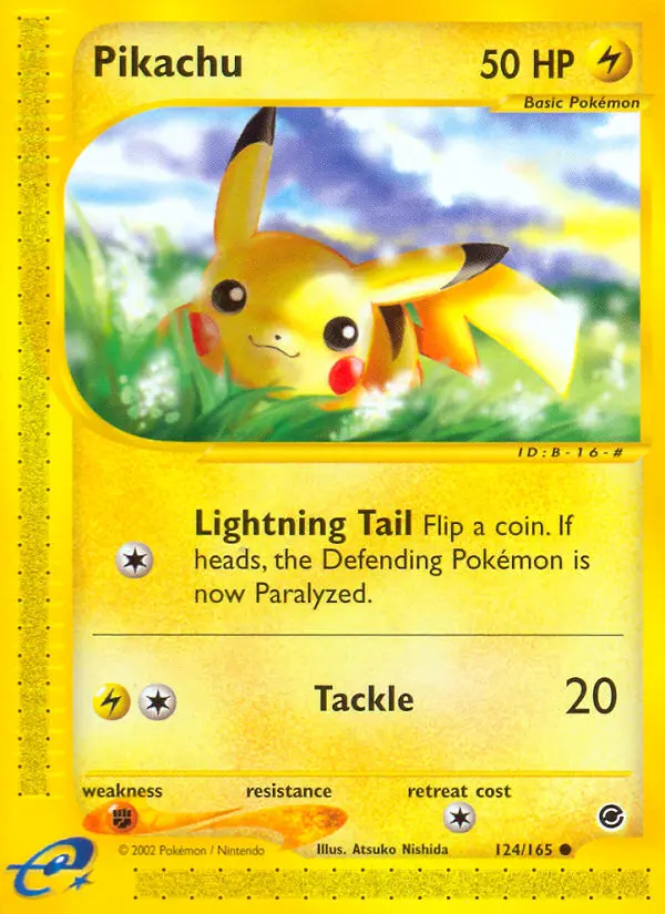 Pikachu — Expedition Base Set card #124