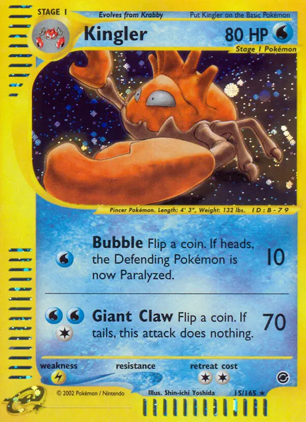 Kingler — Expedition Base Set card #15