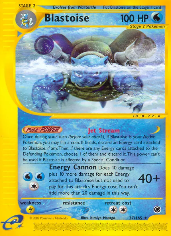 Blastoise — Expedition Base Set card #37